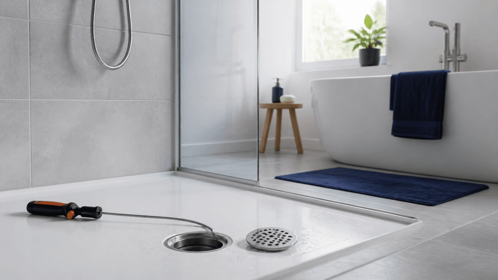 Salle de bain propre avec lavabo et toilettes
