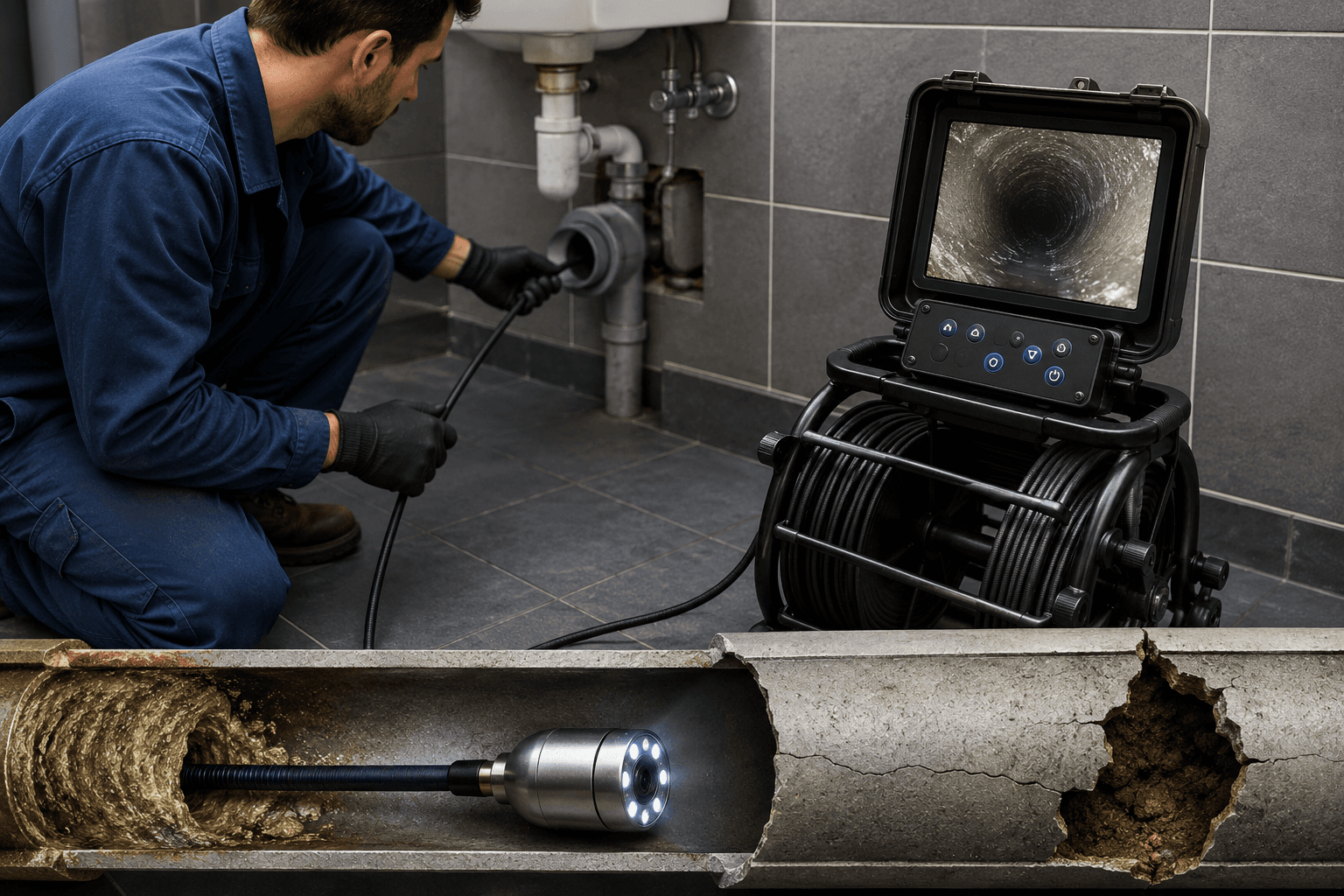 Inspection caméra canalisation